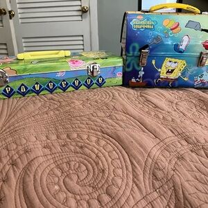 2 SpongeBob Tin Boxes